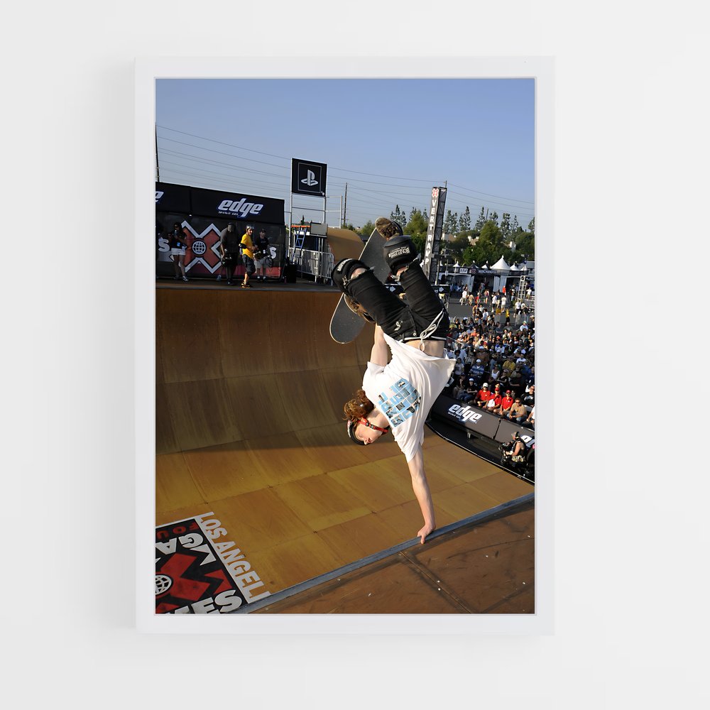 Poster Tricks en Équilibre – affiche Skateboard (vue 3)